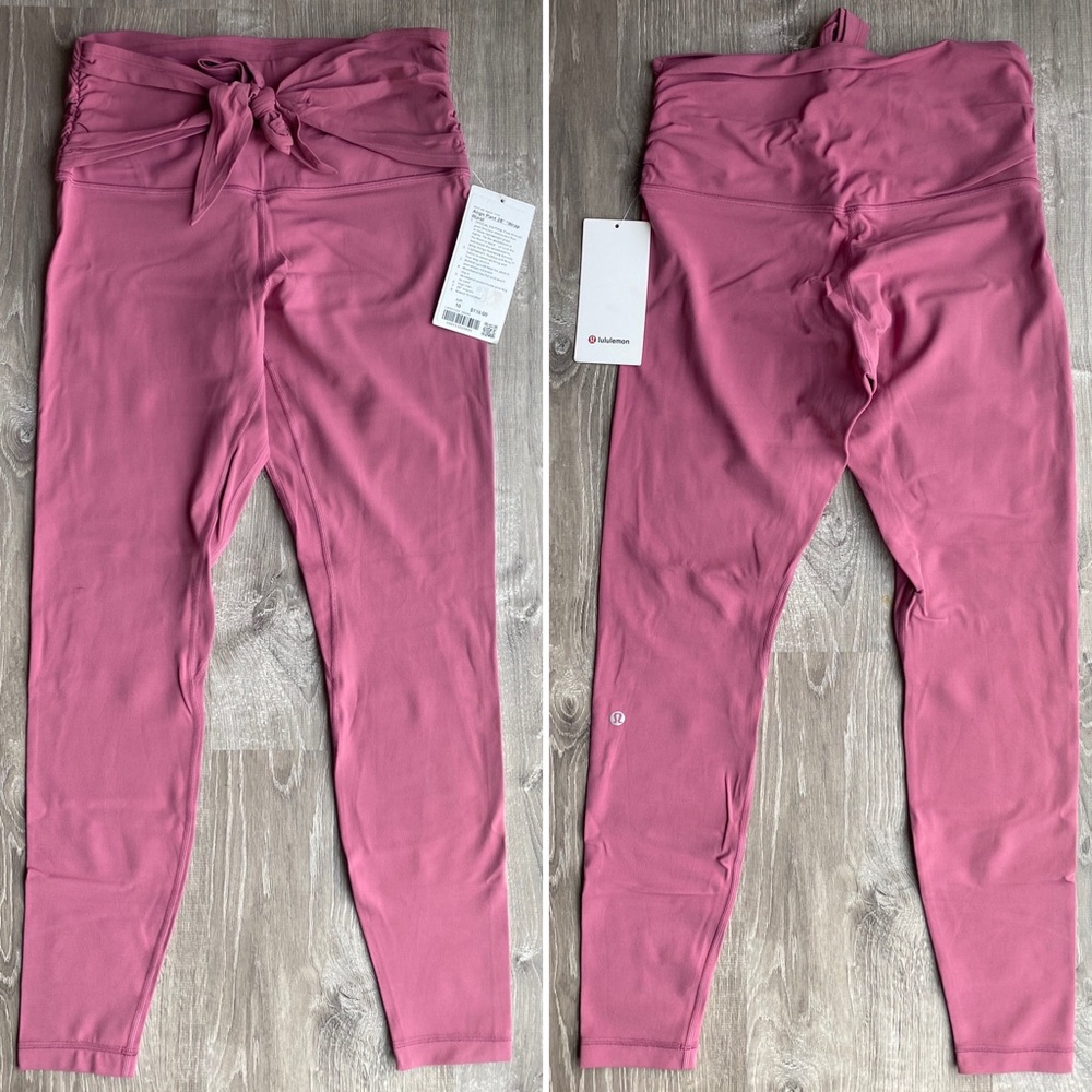 NWT lululemon Align Pant Wrap Waist Moss Rose 10